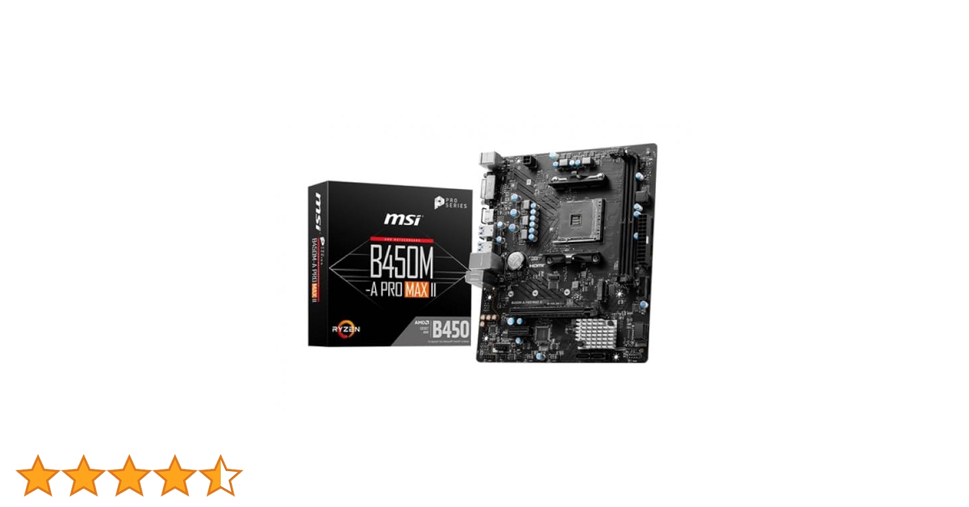 Amazon | MSI B450M-A PRO MAX II ProSeries マザーボード (mATX、AMD